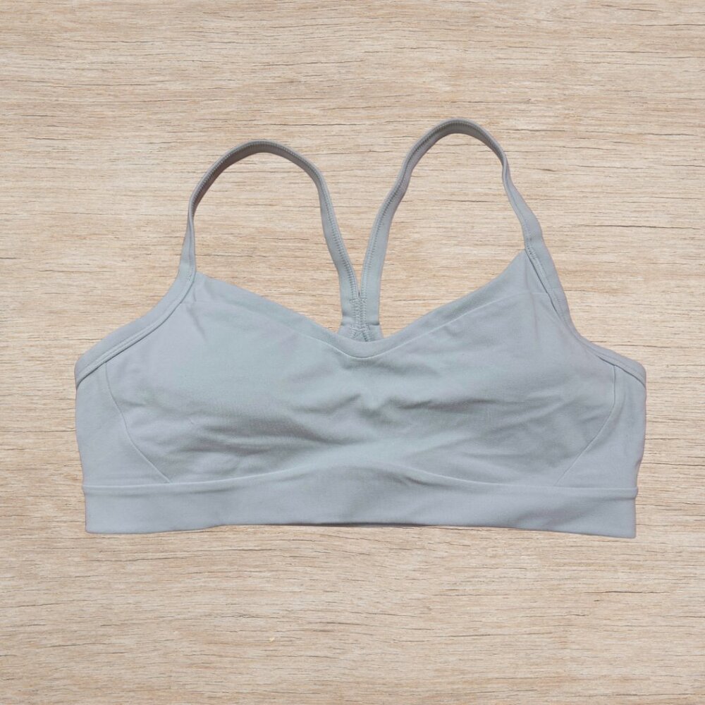 Athleta Ice Blue T-Strap Sports Bra Padded Size Small Women's Athleisure Workout